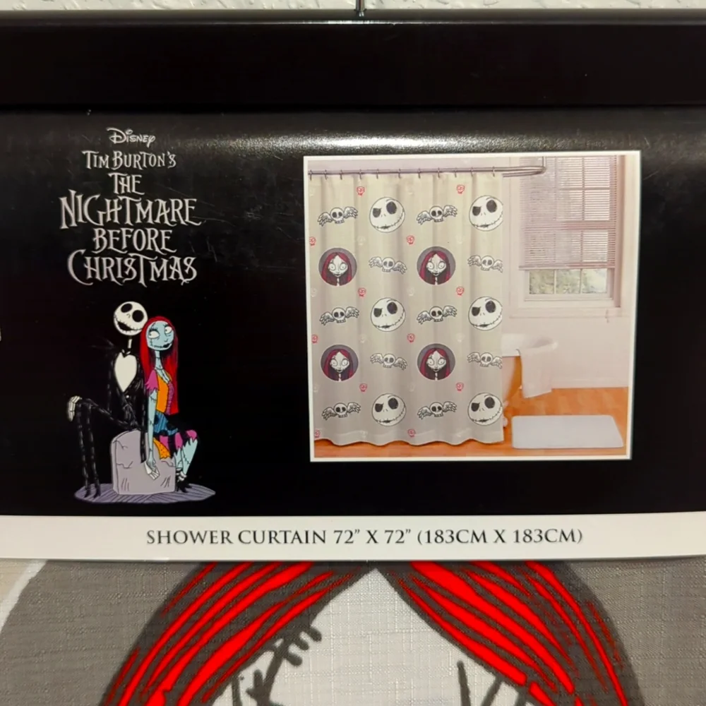 Disney Tim Burton's The Nightmare Before Christmas bathroom curtain